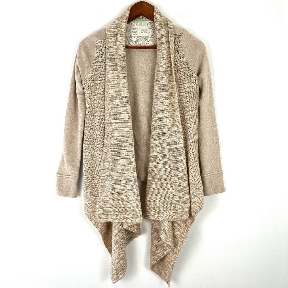 Saturday Sunday Anthropologie Casado Waterfall Knit Sweater Cardigan Size XS